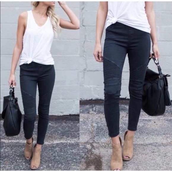 Pants - Moto biker/leggings pants